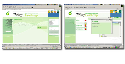 Intranet site, Healthmap - HSSE reporting